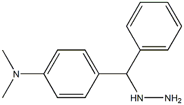 1-((4-dimethylaminophenyl)(phenyl)methyl)hydrazine Struktur