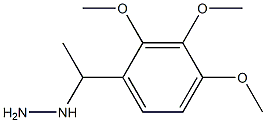 1-(1-(2,3,4-trimethoxyphenyl)ethyl)hydrazine Struktur