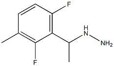 1-(1-(2,6-difluoro-3-methylphenyl)ethyl)hydrazine Struktur