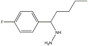 1-(1-(4-fluorophenyl)pentyl)hydrazine Struktur