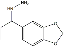 1-(1-(benzo[d][1,3]dioxol-5-yl)propyl)hydrazine Struktur