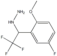 1-(2,2,2-trifluoro-1-(5-fluoro-2-methoxyphenyl)ethyl)hydrazine Struktur