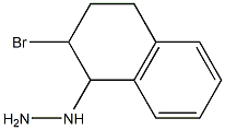 1-(2-bromo-1,2,3,4-tetrahydronaphthalen-1-yl)hydrazine Struktur