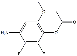 1-(4-Amino-2,3-difluoro-6-methoxy-phenyl)-acetic acid Struktur