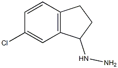 1-(5-chloro-2,3-dihydro-1H-inden-3-yl)hydrazine Struktur