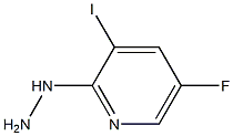 1-(5-fluoro-3-iodopyridin-2-yl)hydrazine Struktur