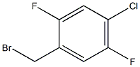 1-(bromomethyl)-4-chloro-2,5-difluorobenzene Struktur