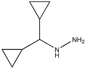 1-(dicyclopropylmethyl)hydrazine Struktur