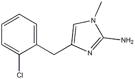 1-methyl-4-(2-chlorobenzyl)-1H-imidazol-2-amine Struktur