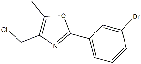 2-(3-BROMOPHENYL)-4-(CHLOROMETHYL)-5-METHYLOXAZOLE Struktur