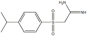 2-(4-isopropylphenylsulfonyl)acetamidine Struktur