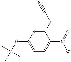 2-(6-tert-butoxy-3-nitropyridin-2-yl)acetonitrile Struktur