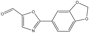 2-(BENZO[D][1,3]DIOXOL-5-YL)OXAZOLE-5-CARBALDEHYDE Struktur