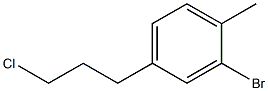 2-bromo-4-(3-chloropropyl)-1-methylbenzene Struktur