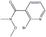 2-bromo-N-methoxy-N-methylnicotinamide Struktur