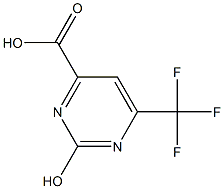 2-hydroxy-6-trifluoromethyl-pyrimidine-4-carboxylic acid Struktur