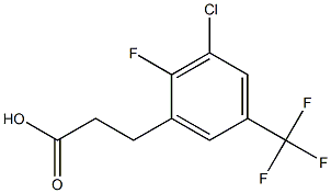 3-(3-chloro-2-fluoro-5-(trifluoromethyl)phenyl)propanoic acid Struktur