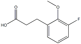 3-(3-fluoro-2-methoxyphenyl)propanoic acid Struktur