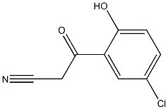 3-(5-chloro-2-hydroxyphenyl)-3-oxopropanenitrile Struktur