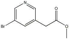 methyl 2-(5-bromopyridin-3-yl)acetate Struktur