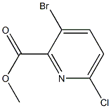 methyl 3-bromo-6-chloropicolinate Struktur