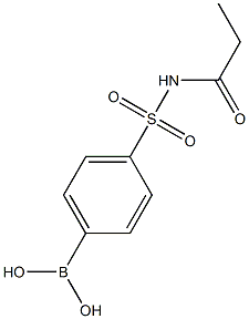 4-(Propionylsulphamoyl)benzeneboronic acid Struktur