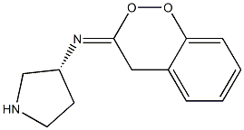 (R)-benzylN-pyrrolidin-3-ylmethanimidoperoxoate Struktur