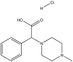 2-(4-Methylpiperazin-1-Yl)-2-Phenylacetic Acid Hydrochloride Struktur