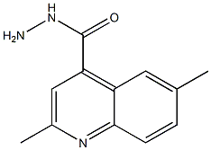 2,6-Dimethylquinoline-4-carbohydrazide Struktur