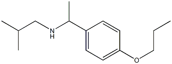 (2-methylpropyl)[1-(4-propoxyphenyl)ethyl]amine Struktur