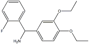 (3,4-diethoxyphenyl)(2-fluorophenyl)methanamine Struktur