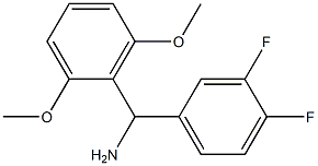 (3,4-difluorophenyl)(2,6-dimethoxyphenyl)methanamine Struktur