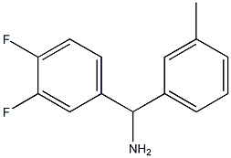 (3,4-difluorophenyl)(3-methylphenyl)methanamine Struktur