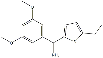 (3,5-dimethoxyphenyl)(5-ethylthiophen-2-yl)methanamine Struktur