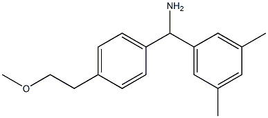 (3,5-dimethylphenyl)[4-(2-methoxyethyl)phenyl]methanamine Struktur