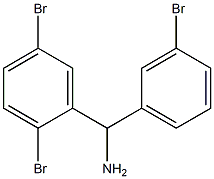 (3-bromophenyl)(2,5-dibromophenyl)methanamine Struktur