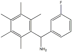 (3-fluorophenyl)(2,3,4,5,6-pentamethylphenyl)methanamine Struktur