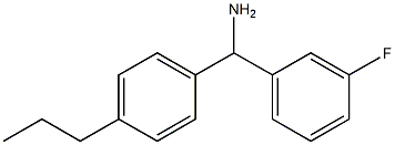 (3-fluorophenyl)(4-propylphenyl)methanamine Struktur