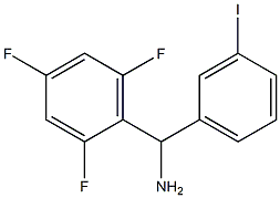 (3-iodophenyl)(2,4,6-trifluorophenyl)methanamine Struktur