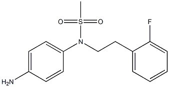 (4-aminophenyl)-N-[2-(2-fluorophenyl)ethyl]methanesulfonamide Struktur