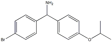 (4-bromophenyl)[4-(propan-2-yloxy)phenyl]methanamine Struktur