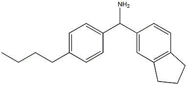 (4-butylphenyl)(2,3-dihydro-1H-inden-5-yl)methanamine Struktur