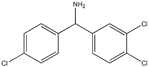 (4-chlorophenyl)(3,4-dichlorophenyl)methanamine Struktur