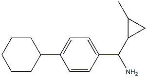 (4-cyclohexylphenyl)(2-methylcyclopropyl)methanamine Struktur