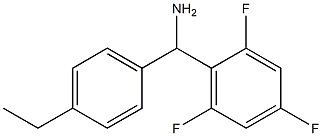 (4-ethylphenyl)(2,4,6-trifluorophenyl)methanamine Struktur