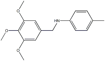 (4-methylphenyl)(3,4,5-trimethoxyphenyl)methylamine Struktur