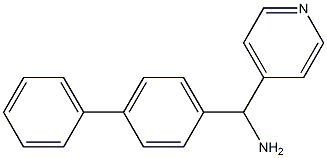 (4-phenylphenyl)(pyridin-4-yl)methanamine Struktur