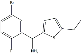 (5-bromo-2-fluorophenyl)(5-ethylthiophen-2-yl)methanamine Struktur