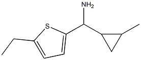 (5-ethylthiophen-2-yl)(2-methylcyclopropyl)methanamine Struktur