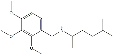 (5-methylhexan-2-yl)[(2,3,4-trimethoxyphenyl)methyl]amine Struktur